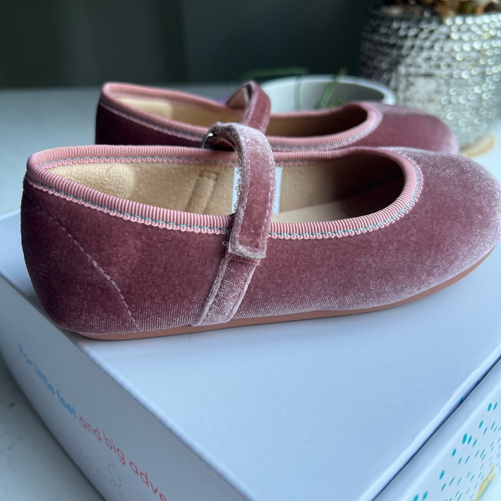 Ten Little Velvet Ballet Flats - Dusty Rose - Dress Shoes